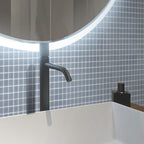 Glacier Aura Gray 1X1 Polished Glass Tile | Tile Club