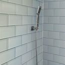 Glacier Aura Gray 3X6 Polished Glass Subway Tile | Tile Club