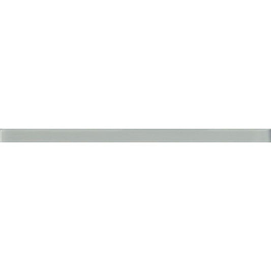 Glacier Aura Gray Polished Glass Pencil Liner | Tile Club | Position1