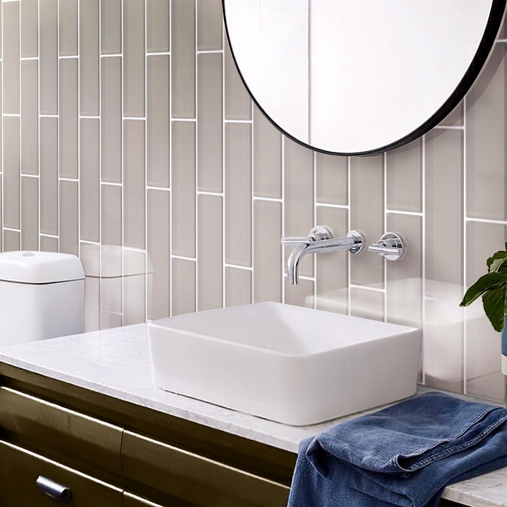 Glacier Beach 4X16 Polished Glass Tile