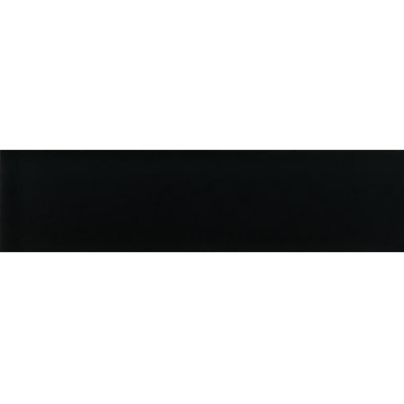 Glacier Black 3x12 Polished Glass Tile | Tile Club
