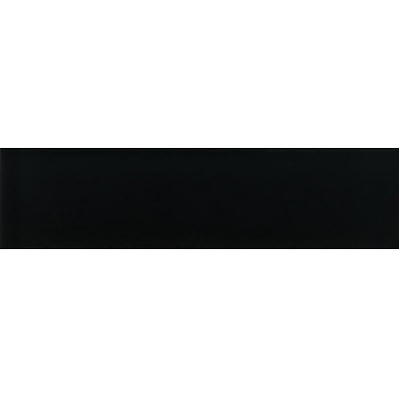 Glacier Black 3x12 Polished Glass Tile | Tile Club
