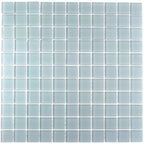 Glacier Gray 1X1 Frosted Glass Tile Sample