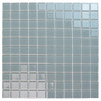 Glacier Gray 1X1 Polished Glass Tile Sample