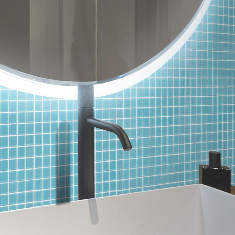 Glacier Laguna Blue 1X1 Polished Glass Tile | Tile Club