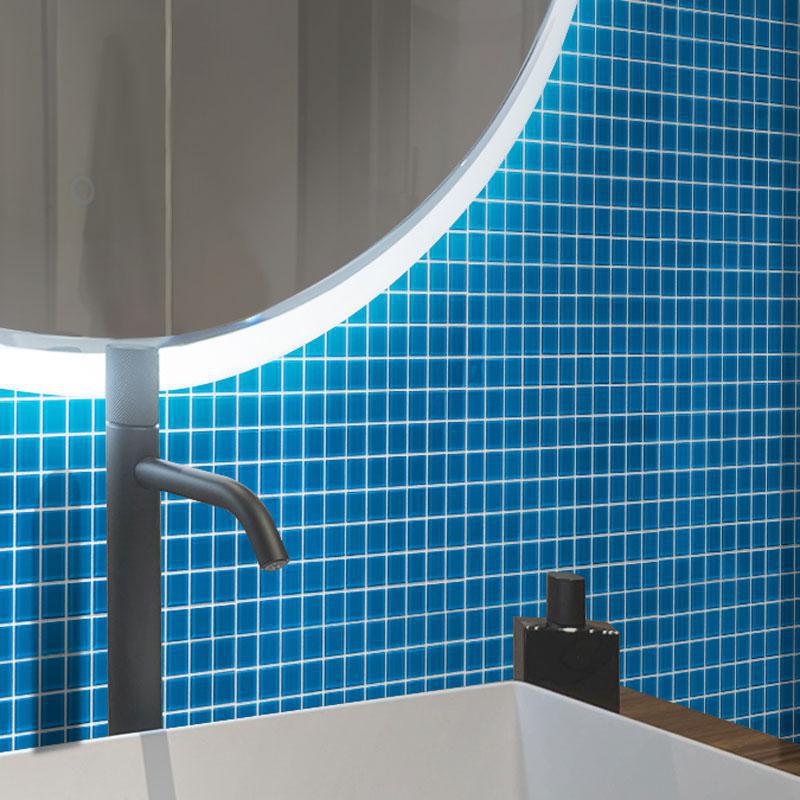 Glacier Ocean Blue 1X1 Polished Glass Tile | Tile Club