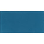 Glacier Sea Blue 3" x 6" Frosted Glass Tile Sample