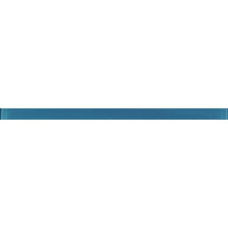 Glacier Ocean Blue Polished Glass Pencil Liner | Tile Club | Position1