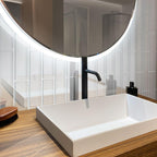 Polished White Glass Subway Tile