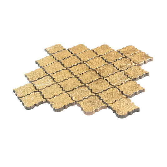 Gold Arabesque Mosaic Tile | Tile Club