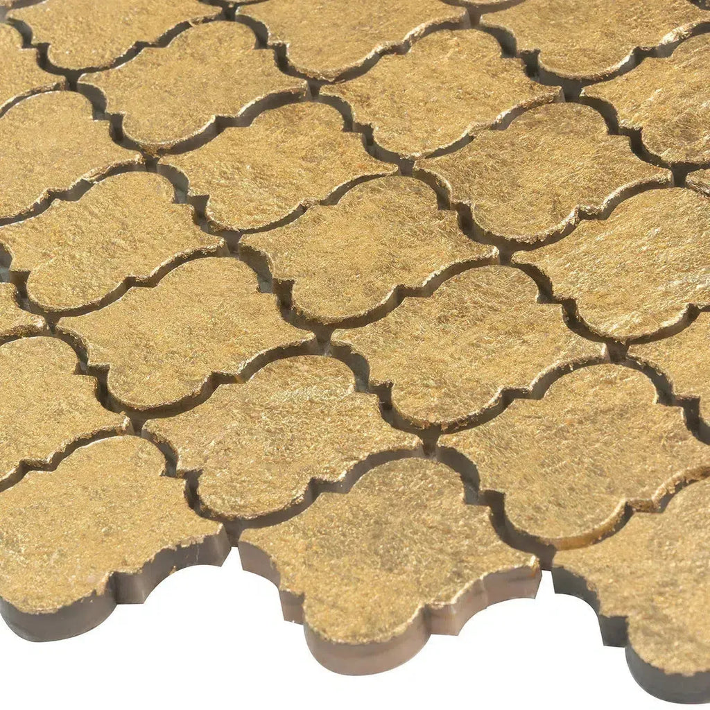 Gold Arabesque Mosaic Tile | Tile Club
