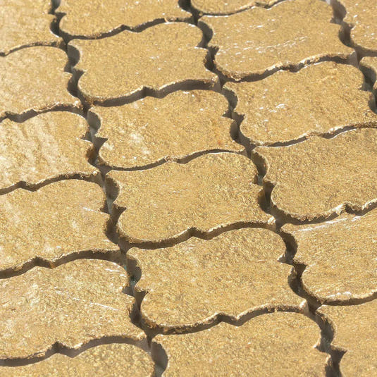 Gold Arabesque Mosaic Tile | Tile Club