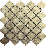 12" x 12" Gold Arabesque Mosaic Tile | Tile Club | Gold Marble Tile