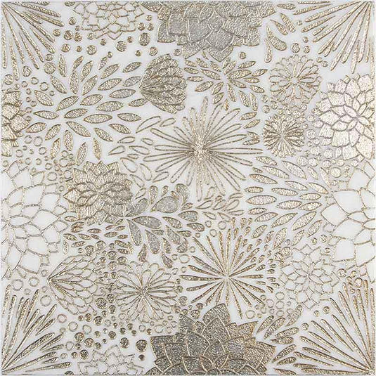12" x 12" Gold Bouquet Marble Tile | Tile Club | Position1