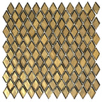 Gold Diamond Glass Mosaic Tile | Tile Club