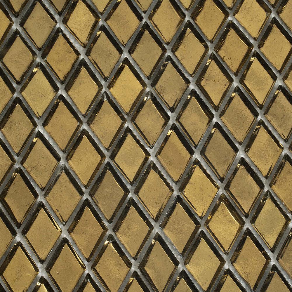 Gold Diamond Glass Mosaic Tile