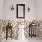 mother of pearl bathroom wall backsplash tile