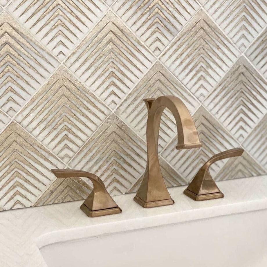 Golden Arrow Marble Mosaic Tile | Tile Club
