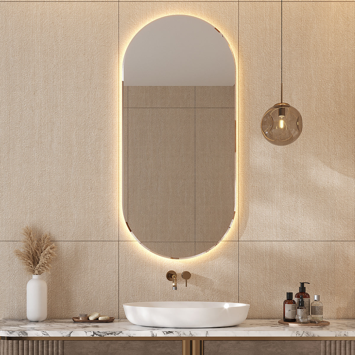 Gordes Deco Beige Limestone Porcelain Tile 24x48 | Tile Club