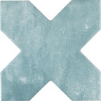 Santa Barbara Dappled Green Cross Ceramic Tile
