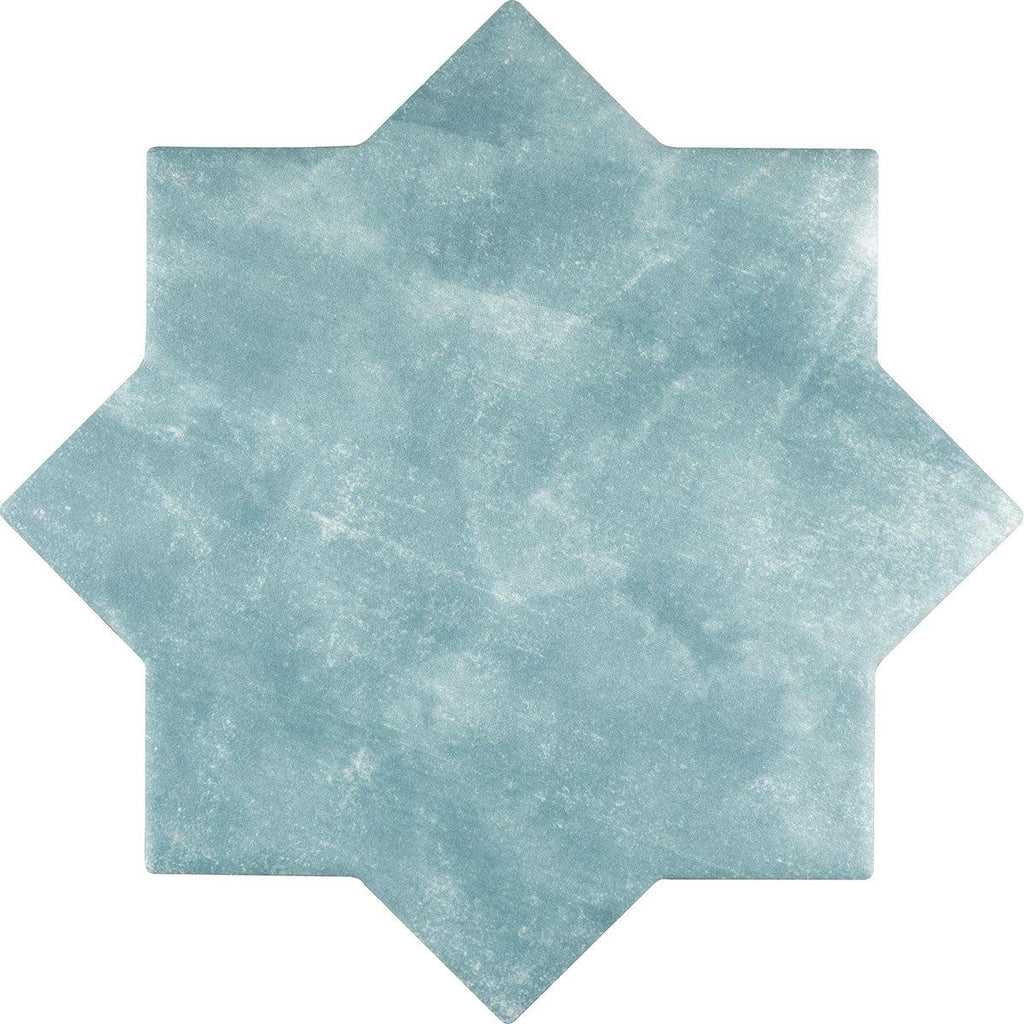 Santa Barbara Dappled Green Star Ceramic Tile