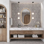 Granite Gray Terrazzo Hex Porcelain Tile | Tile Club