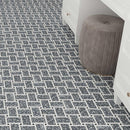 Gray and White Terrazzo Basket Weave Mosaic Tile | Tile Club