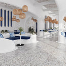 Gray and White Real Terrazzo Tile 24" x 24" | Tile Club