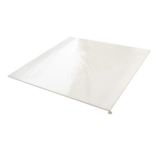 Grazioso Aster Minimalist White Porcelain Square Tile | Tile Club