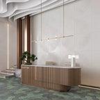 Grazioso Aster Minimalist White Porcelain Square Tile | Tile Club