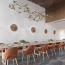 Grazioso Aster Minimalist White Porcelain Square Tile | Tile Club