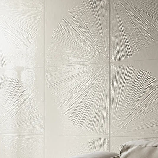 Grazioso Aster Minimalist White Porcelain Square Tile | Tile Club