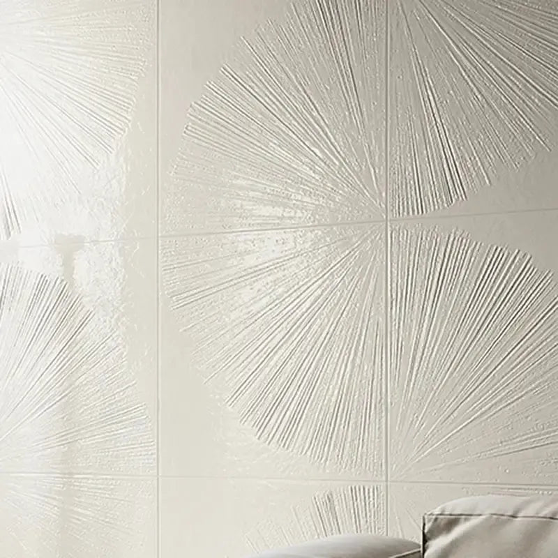 Grazioso Aster Minimalist White Porcelain Square Tile | Tile Club