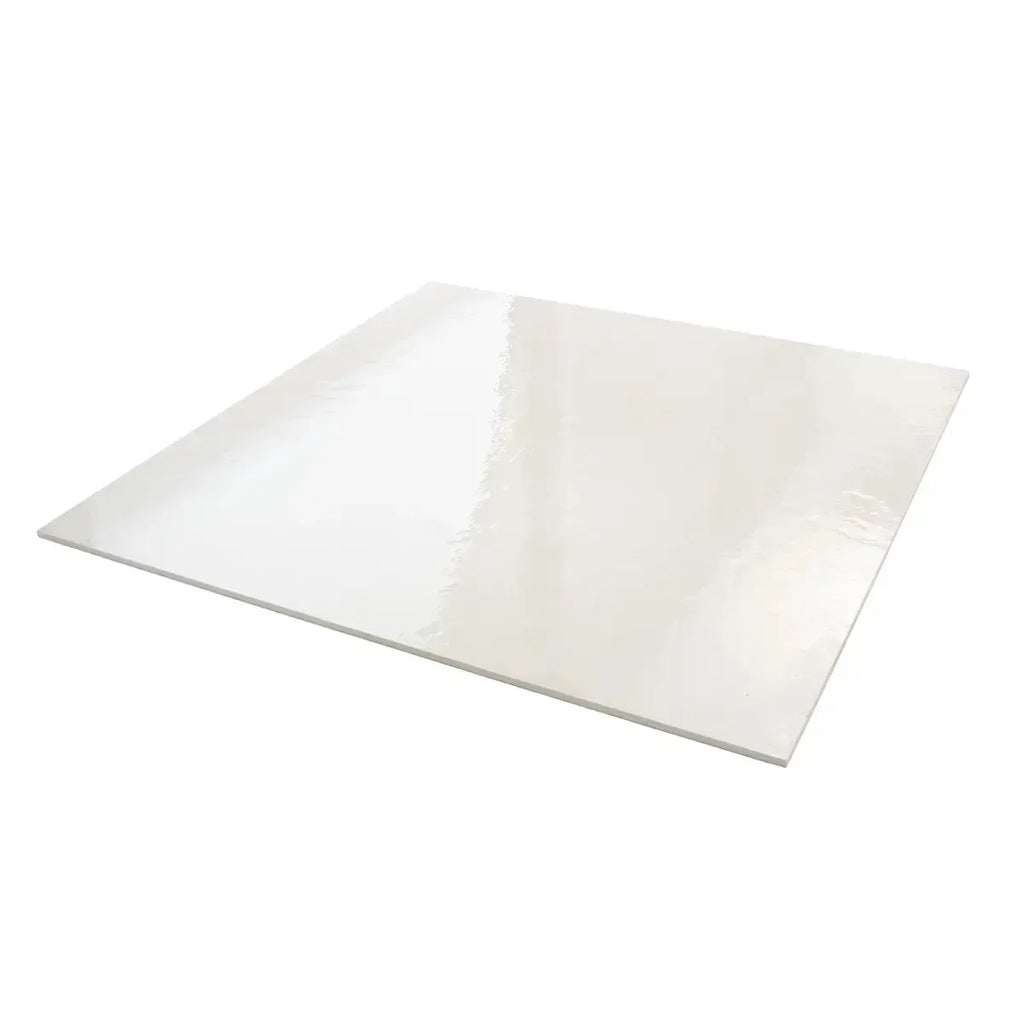 Grazioso Canvas Minimalist White Porcelain Square Tile | Tile Club