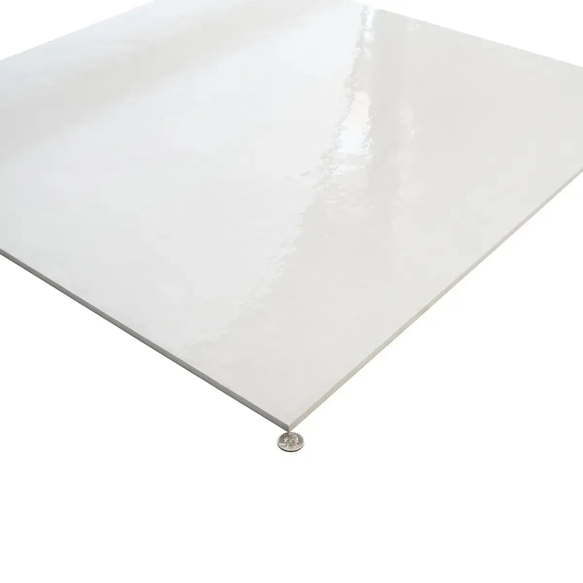 Grazioso Canvas Minimalist White Porcelain Square Tile | Tile Club