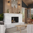 Grazioso Fluted Carrara Ceramic Tile 12x36 | Tile Club