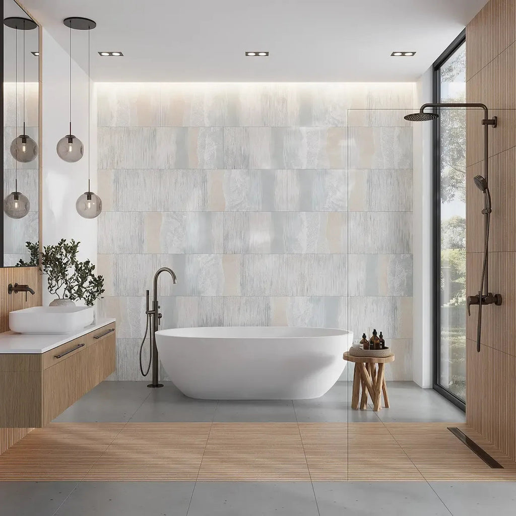 Grazioso Sandy Beach Ceramic Tile 16x48 | Tile Club