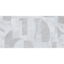 Grazioso White Concrete Geo Porcelain Tile 24x48 | Tile Club