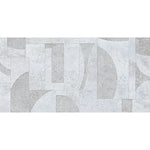 Grazioso White Concrete Geo Porcelain Tile 24x48 | Tile Club