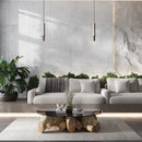 Grazioso White Concrete Porcelain Tile 24x48 | Tile Club
