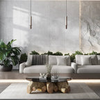 Grazioso White Concrete Porcelain Tile 24x48 | Tile Club