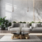 Grazioso White Concrete Porcelain Tile 24x48 | Tile Club
