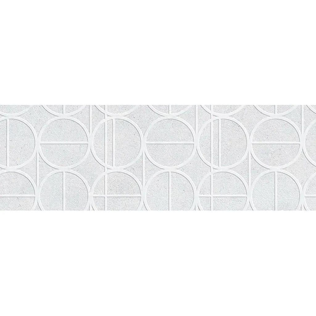 Grazioso White Orbit Ceramic Tile 16x48 | Tile Club