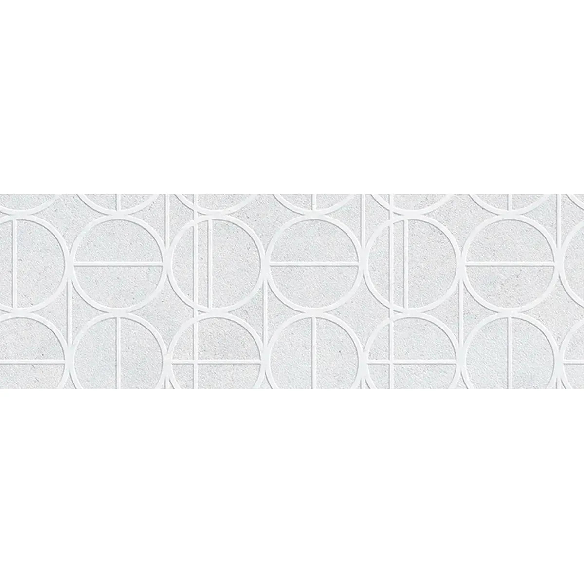 Grazioso White Orbit Ceramic Tile 16x48 | Tile Club
