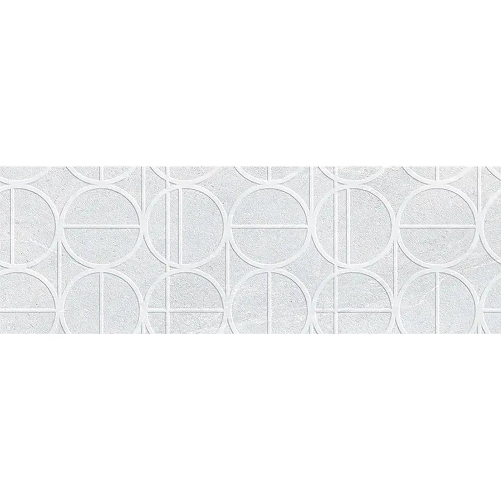 Grazioso White Orbit Ceramic Tile 16x48 | Tile Club