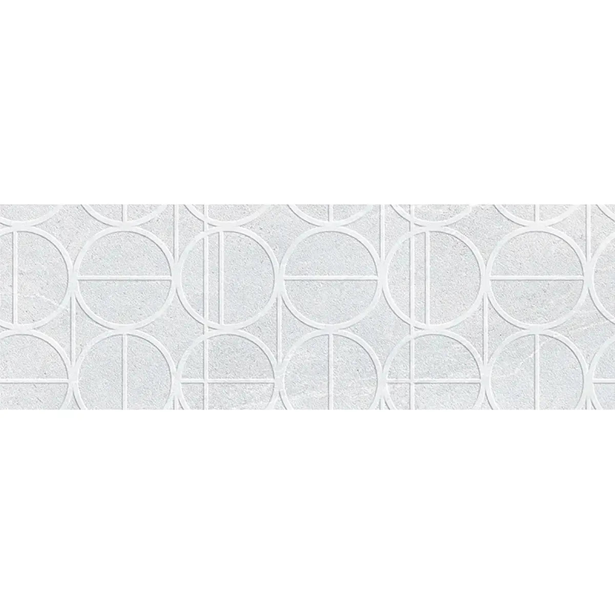 Grazioso White Orbit Ceramic Tile 16x48 | Tile Club