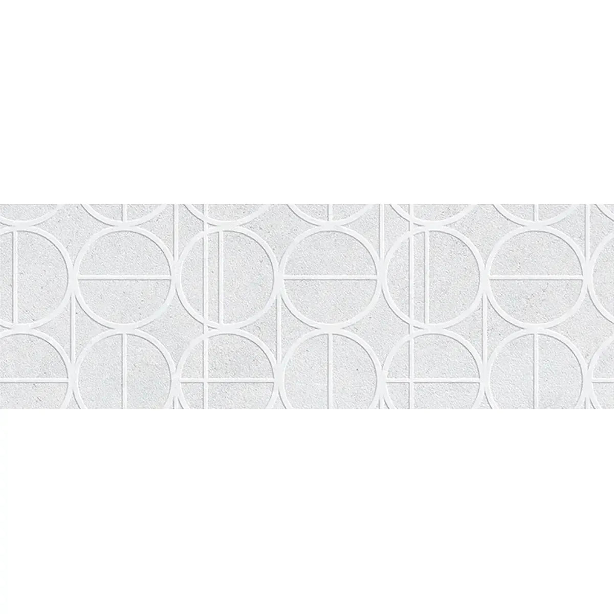 Grazioso White Orbit Ceramic Tile 16x48 | Tile Club