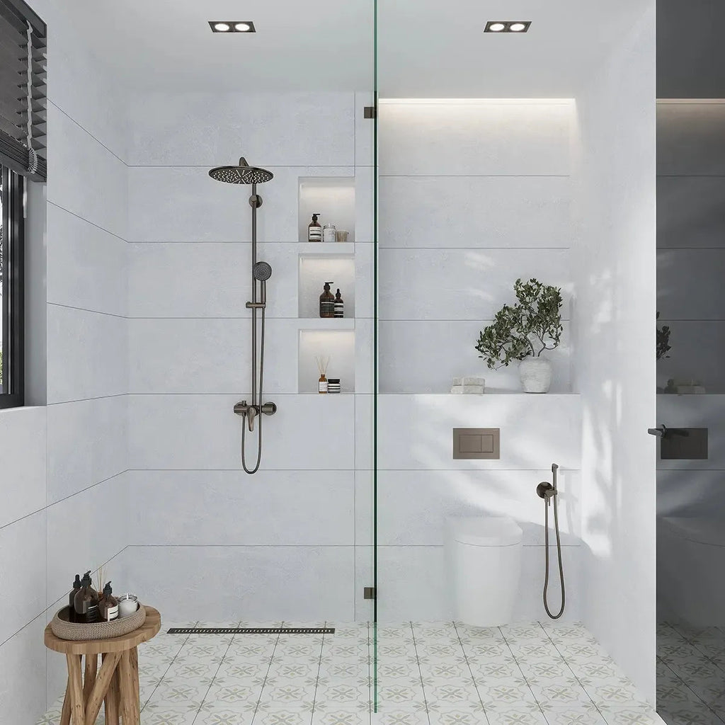 Grazioso White Stone Ceramic Tile 16x48 | Tile Club