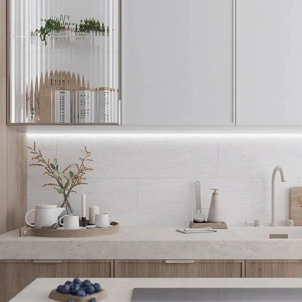 Grazioso Slate White Ceramic Tile | Tile Club