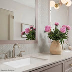 Recycled Glass Backsplash by Aveon Designs